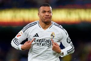 星空体育-姆巴佩加盟皇马首个赛季打进33球，与范尼、C罗并列队史第二多